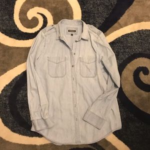 Boyfriend style denim shirt